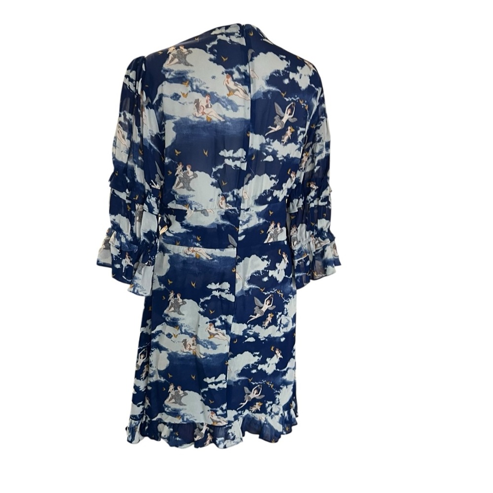 Reformation Lauralei Dress - Heaven Print Sz 10 - Picture 5 of 8